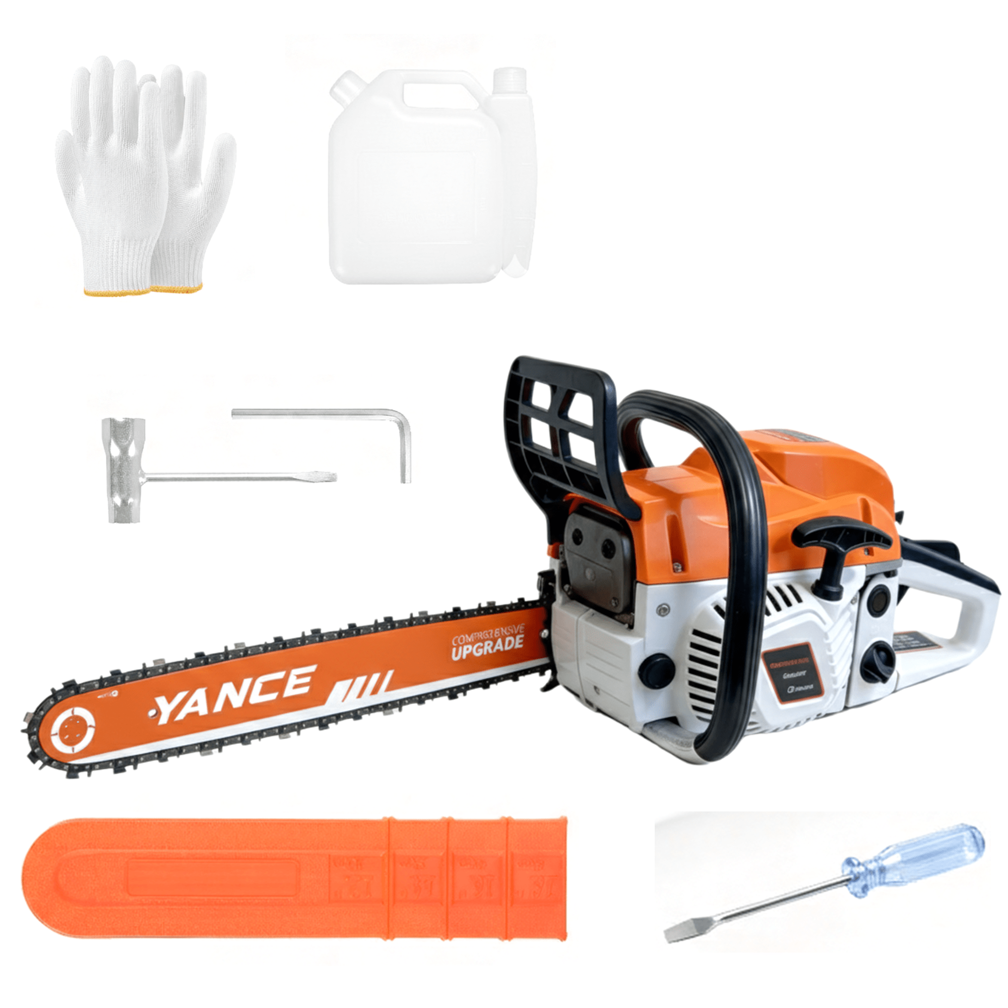 TEMU Heavy Duty 62cc Gas Chainsaw 20 Inch Bar Chain 2 Stroke Engine For Wood Cutting Farm Ranch Durable Handle