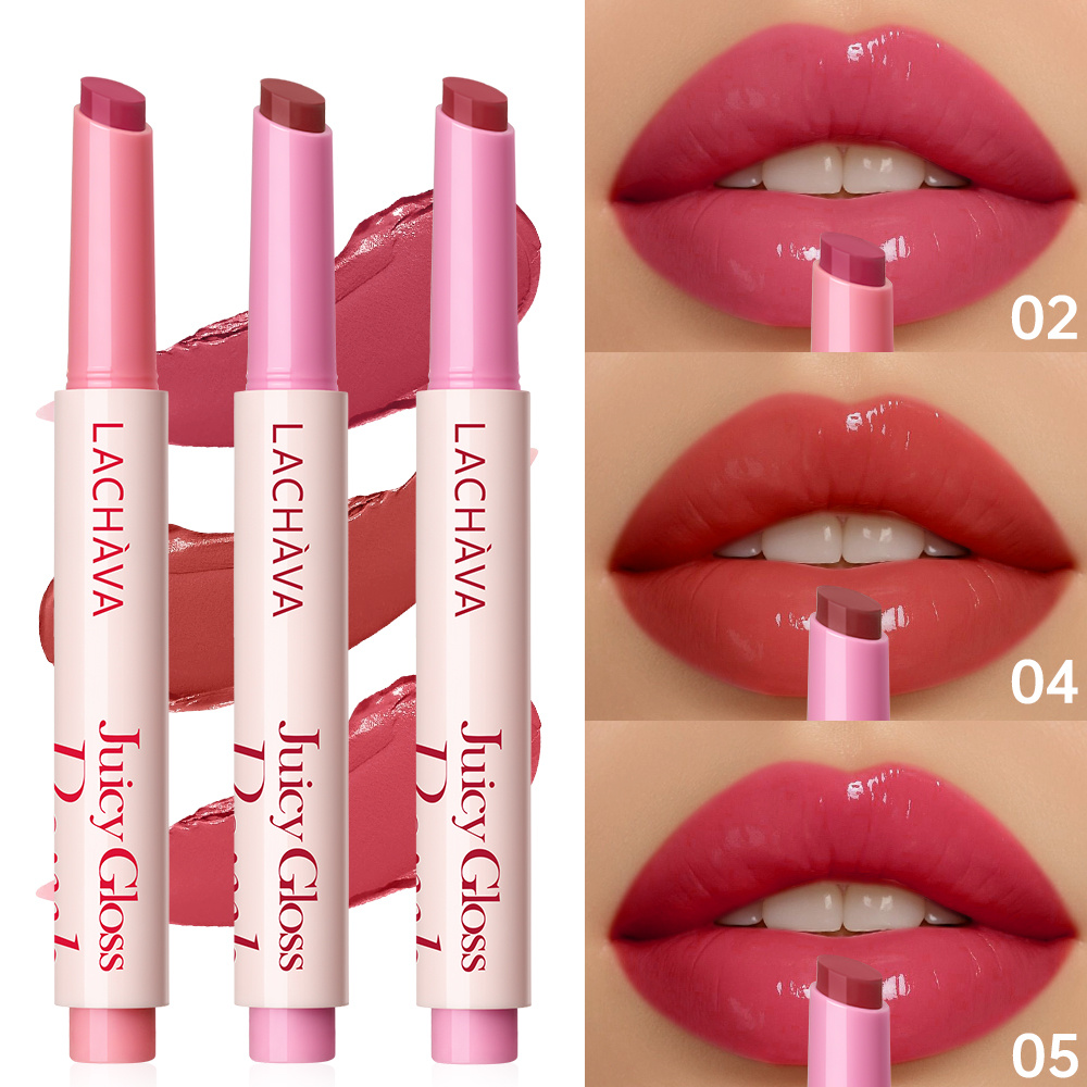Image of Pudaier 3pcs Mirror Lip Glaze + 1 Free Lip Liner Set, Long Lasting Waterproof Cup Lipstick, Moisturizing Shiny Lip Tint, Glossy Plump Glass Lips Makeup Kit Makeup For Women