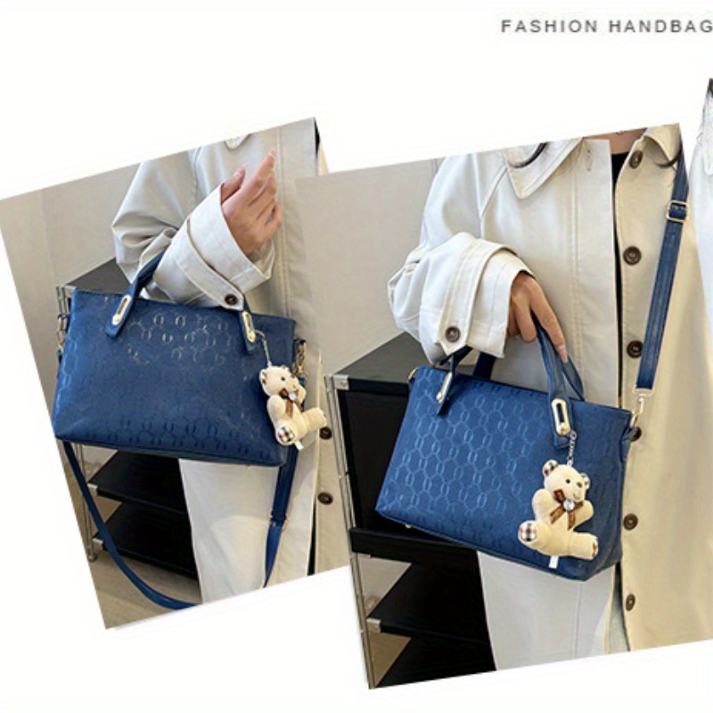 womens multi functional 4pcs set crossbody bag shoulder bag and handbag with   for commuting Product details 4