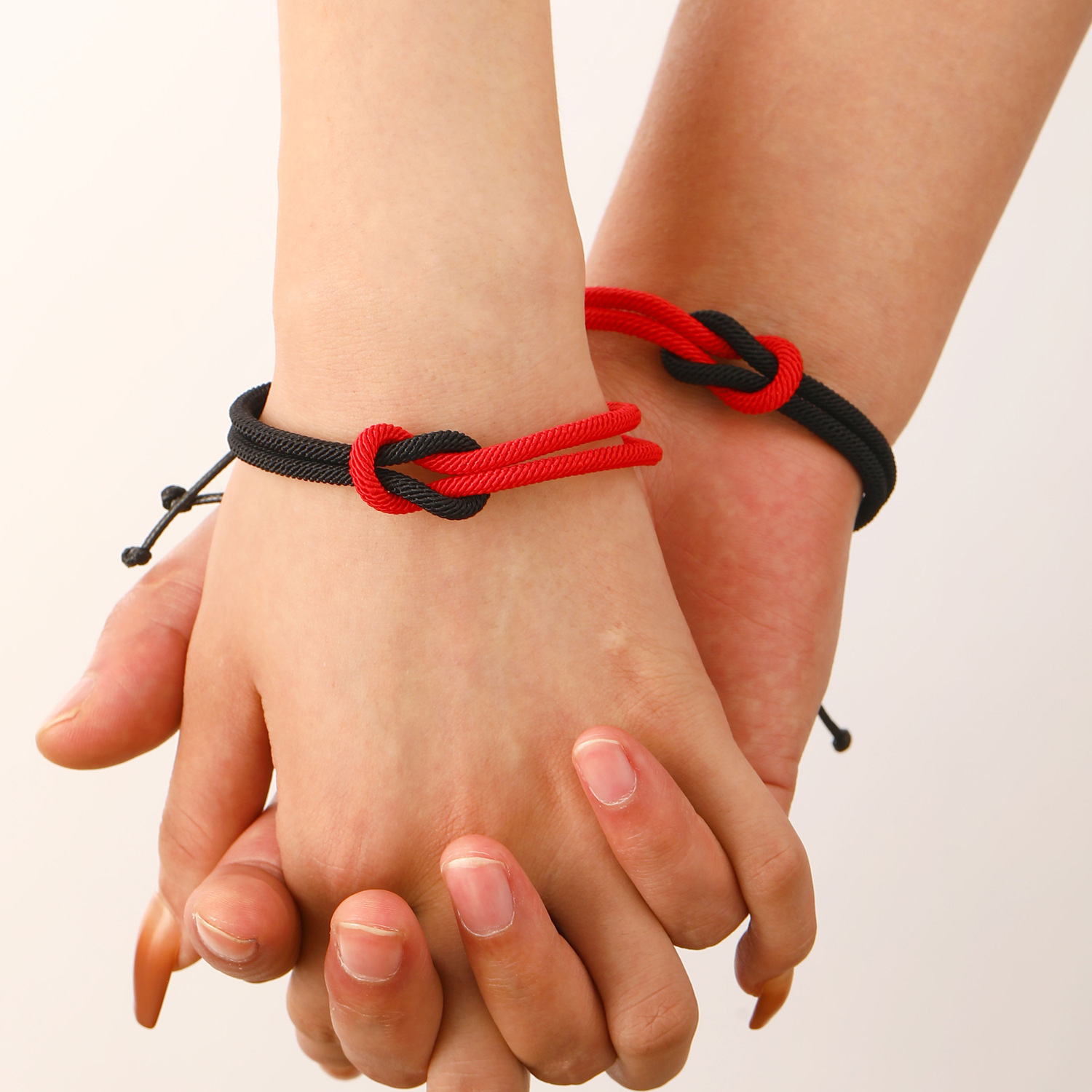 Black and White Knot Milan Rope Bracelet, Friendship Gift