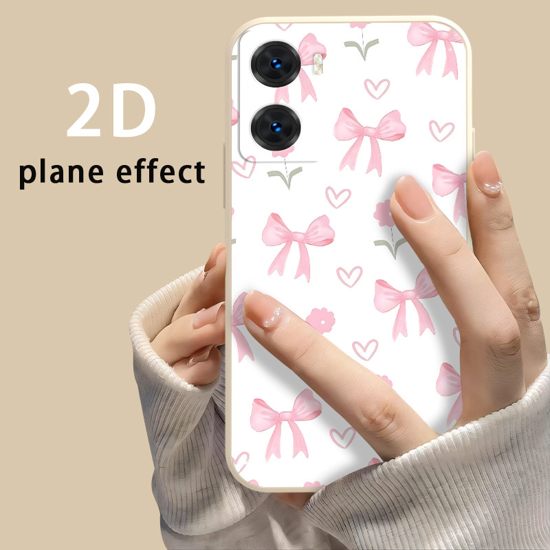 TEMU Phone Case - Durable Phone Case For Oppo A15 A15s A16 A17 A38 A57 A57s A58 A74 A78 A78 A79 5g Off-white Protective Cover Exquisite Print Couple