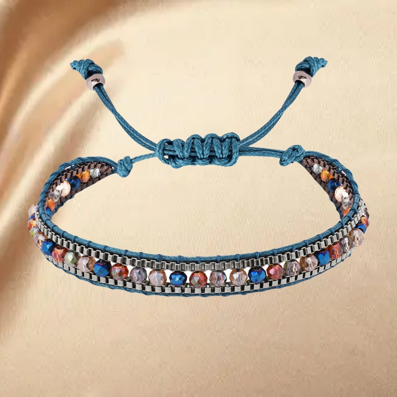 Vintage Handwoven Bracelet Bohemian Beaded Adjustable Ethnic Style