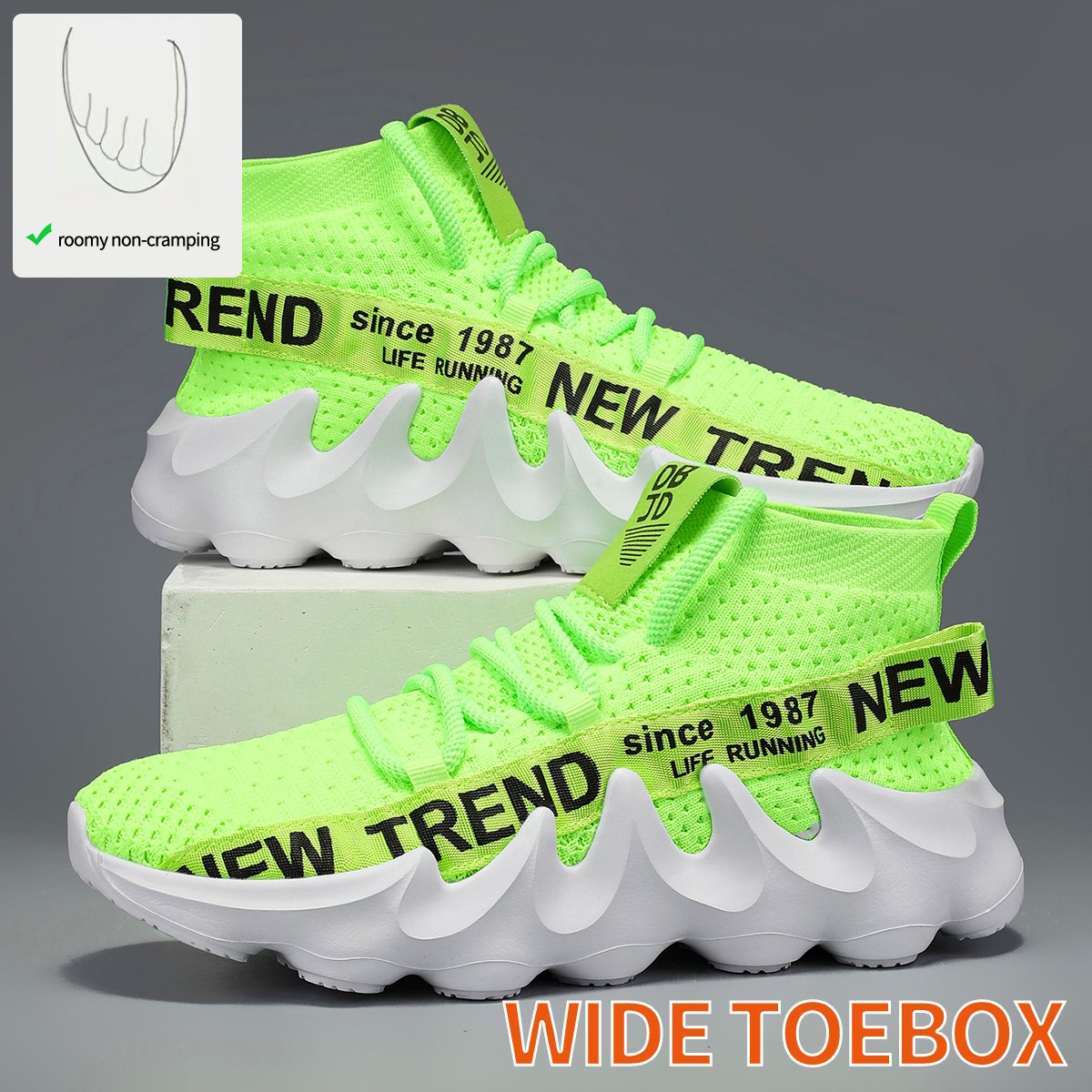 Men's Extra Wide Fit Road Running Shoes