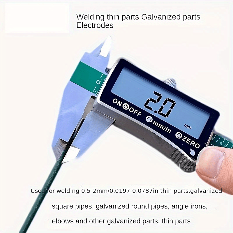 Žalios anglies plieno suvirinimo elektrodai, 21/41/51/101 vnt./rinkinys (20/40/50/100 vnt.+1 dėžė), 1,98 cm skersmens, 29,97 cm ilgio, atsparūs dilimui, nereikalauja surinkimo, rekomenduojama litavimui; Plonų geležies lakštų, cinkuotų kvadratinių vamzdžių, apvalių vamzdžių suvirinimas