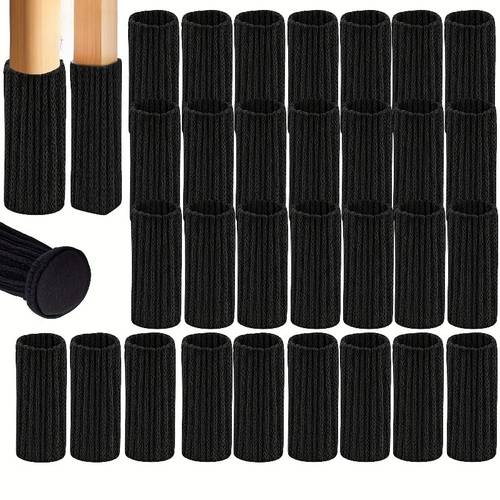 item picture 64pcs chair leg covers high knit design scratch resistant floor protectors durable furniture protector for hardwood floors fits chair sizes