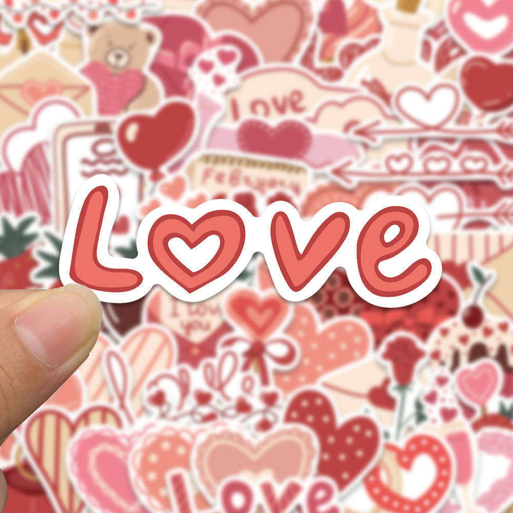 58pcs Stickers Romantic Aesthetic Decals For Journal Luggage And Laptop Decoration