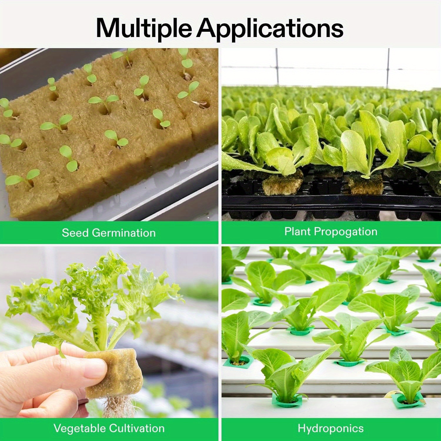 (200 plugs in total) 4 sheets   grow cubes for rooting,  , clone plants, starting seeds, ideal   for hydroponic growing details 6