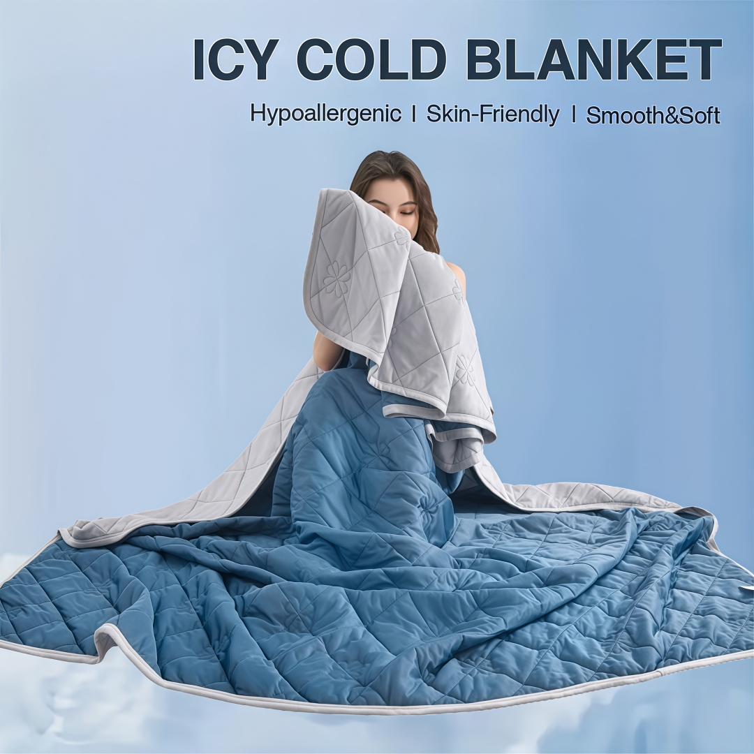 1pc cooling blanket suitable for hot sleepers extra large summer comforter with   technology   technology moisture wicking bedspread breathable lightweight suitable for systems machine washable for adults use