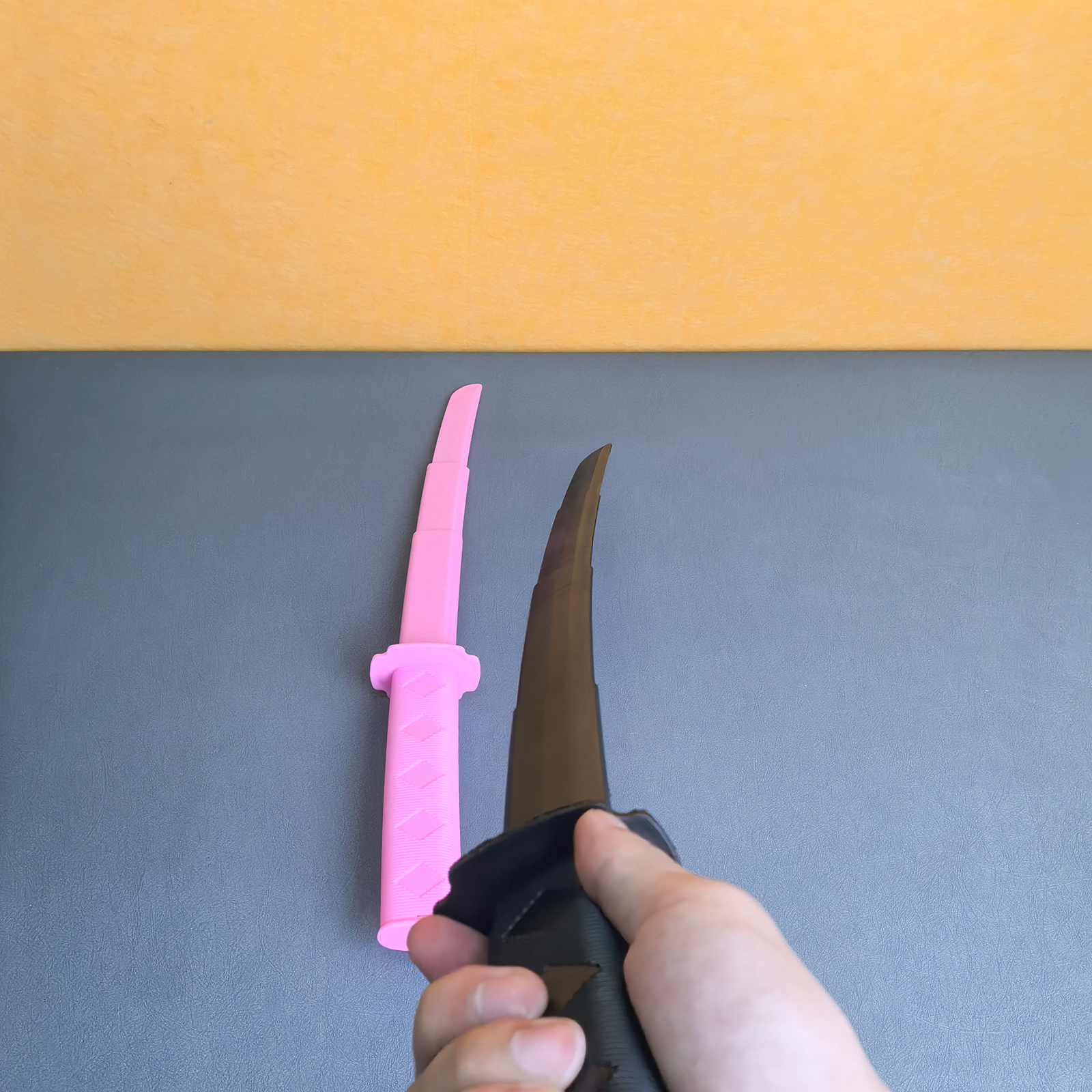 Pink Samurai Sword Retractable Role Playing Prop for Cosplay Halloween Costumes