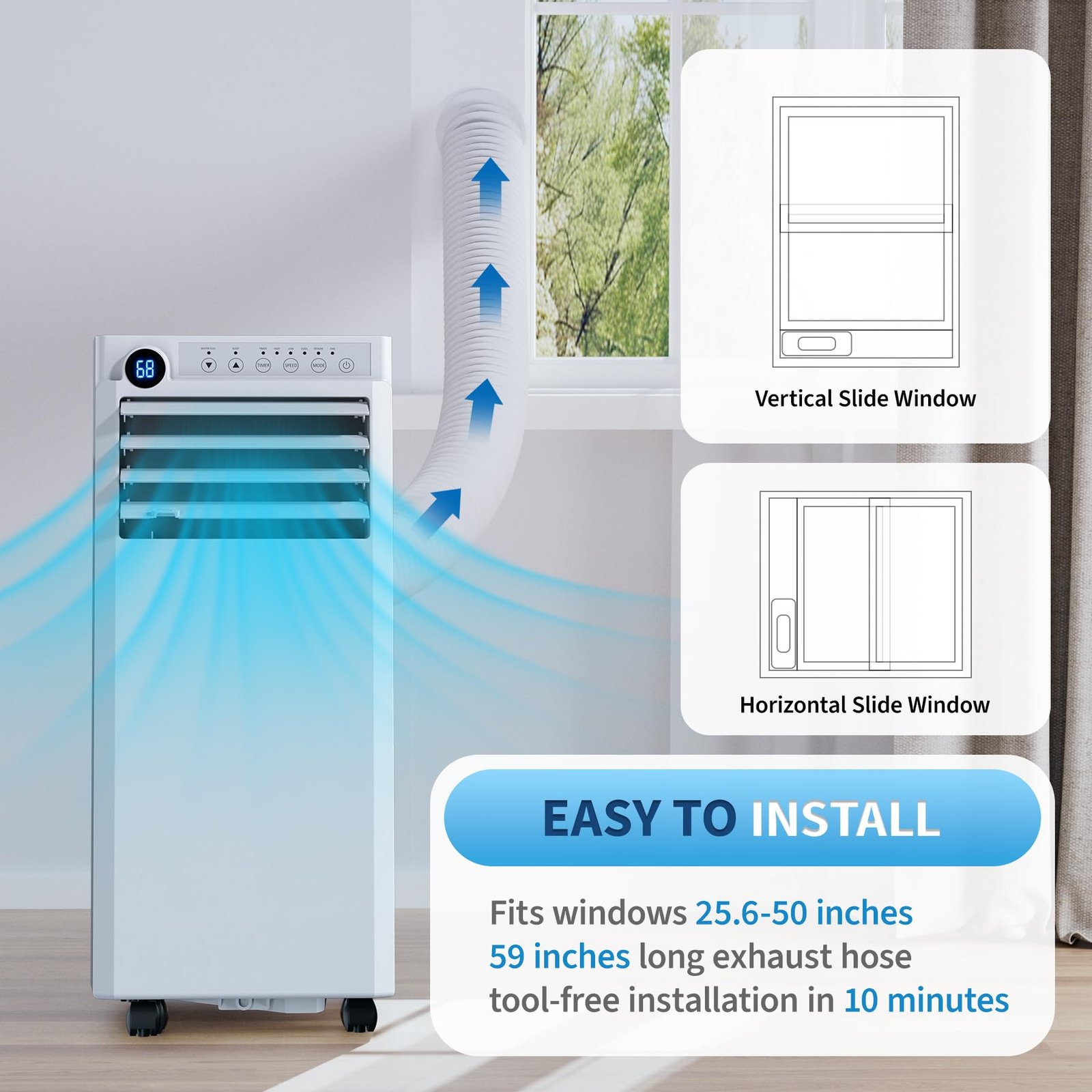Portable Air Conditioner, 8, 000/10, 000 BTU, Infrared Smart... product image 9