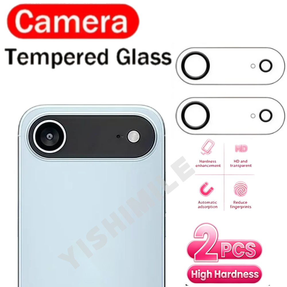 TEMU 2pcs Camera Protective Film, Suitable For Iphone 16e/17 Air Series, 9h Hardness Scratch Resistant, Without Bubbles, High-definition Rear Glass