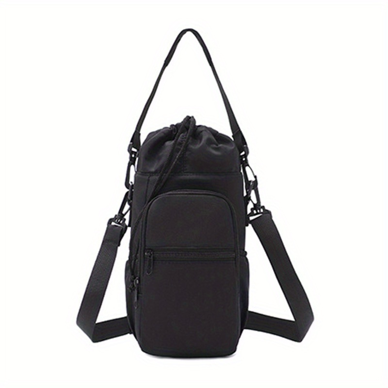 E-shop Crossbody-Wasserflaschentasche für Damen und Herren, tragbare Wasserflaschentasche mit großem Fassungsvermögen und verstellbarem Riemen,