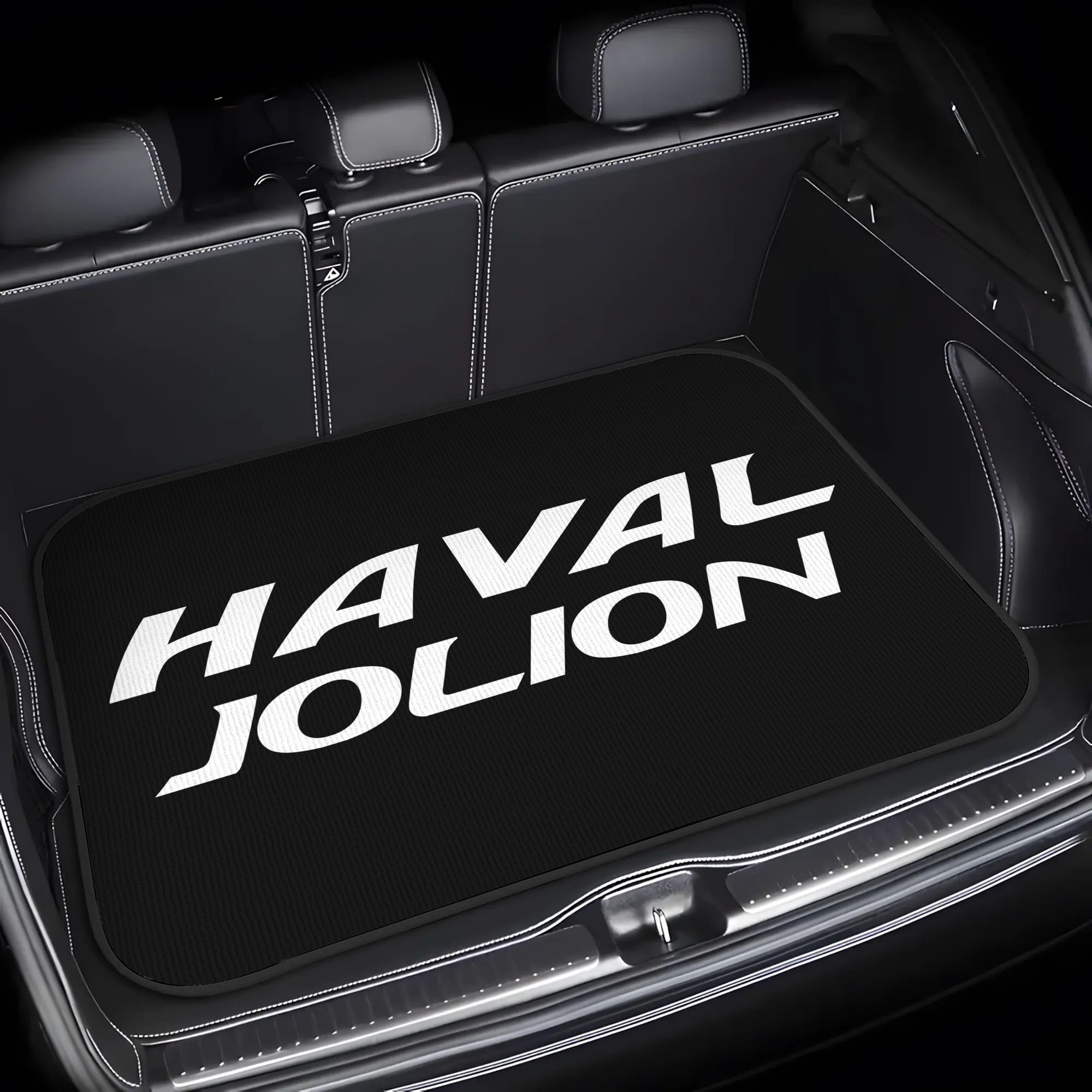 TEMU 1pc For Auto Letter Logo Graphic Print Design Car Trunk Mat| Durable, Easy- Liner For Suvs, Trucks& Cars| Keeps Vehicle Interior Neat& Stylish,