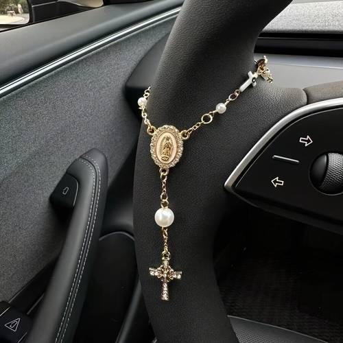 steering wheel bead ornament bead car pendant accessory car decoration car pendant unique keychain pendant decoration