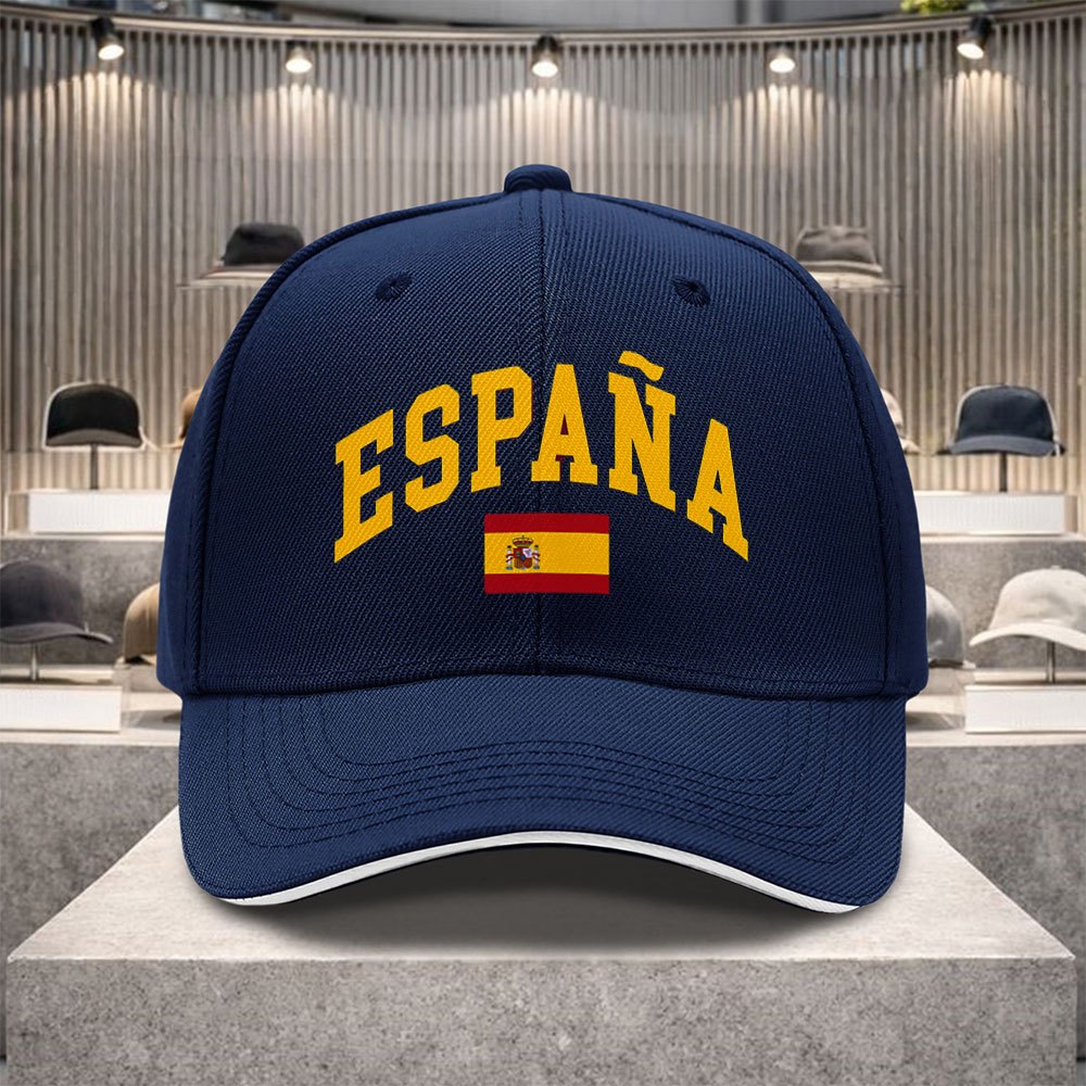 TEMU Una gorra de béisbol con estilo, con una impresión de española y , para uso casual. Esta gorra unisex disponible en varios colores ajustable, lo