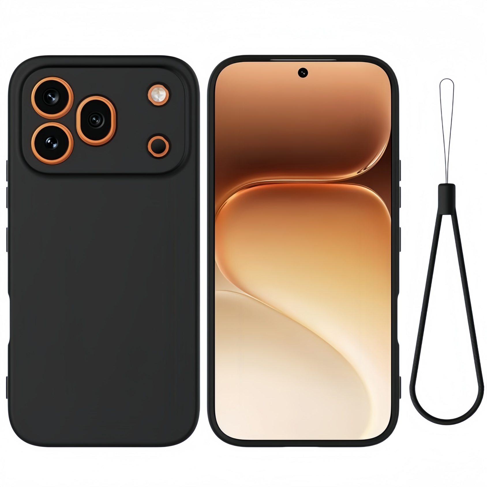 TEMU Phone Case: Designed 600 Pro / 600 / 600 Lite Case With Lanyard Microfiber Lining, [camera Protection], Thicken Shockproof Drop