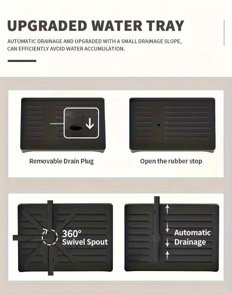 Organizador de escurridor de platos resistente para debajo del fregadero con sistema de drenaje - Caja de almacenamiento de cocina que ahorra espacio, drenaje anti-obstrucción, estantes de varios niveles para platos, tazones, tazas, utensilios - Organizador de gabinete fácil de limpiar para cocinas pequeñas - Negro moderno