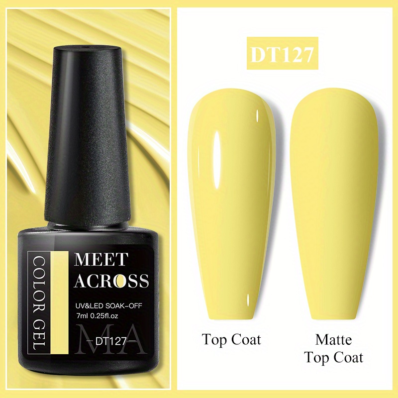 Image of 7ml Gel Nail Polish Colorful Candy Spring Light Semi Permanent Soak Off Gel Nail Art Varnish