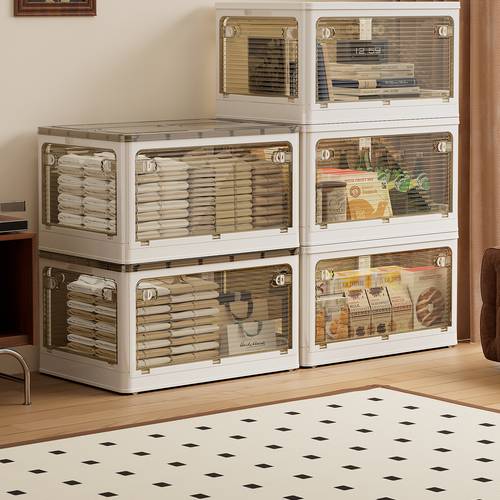 collapsible storage container featuring a five sided dust protection easy assembly wheels for mobility and stackable under bed storage