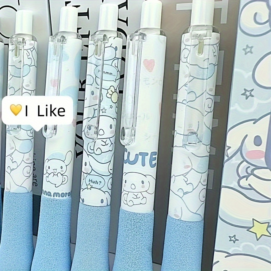 

1pc, Stylo Gel Huile Sanrio, 1pc Cinnamoroll - Stylo en Plastique Mignon pour Étude et Bureau, Sanrio