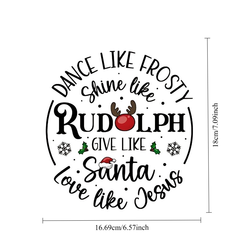 TEMU Christmas Theme Ironing Decal Patches, Iron, Dtf Iron Stickers, Heat Transfer Stickers, Washable Heat Transfer Design Patches, Spring And Summer