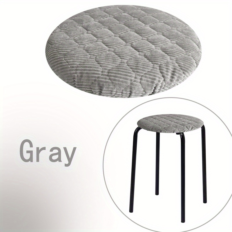 E-shop 2 Stück Sitzbezug, Rundhocker-Kissenbezug, Elastisches Spandex, Verdickt, Bequem, Wärmeschutz, Passend für 9,84-11,81 Zoll, Heimdekoration,