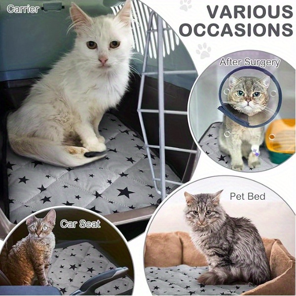  ing cat mat reusable machine washable for winter thickened   pad with cozy padding thermal pet nest ideal for small dog small cats Product details 4