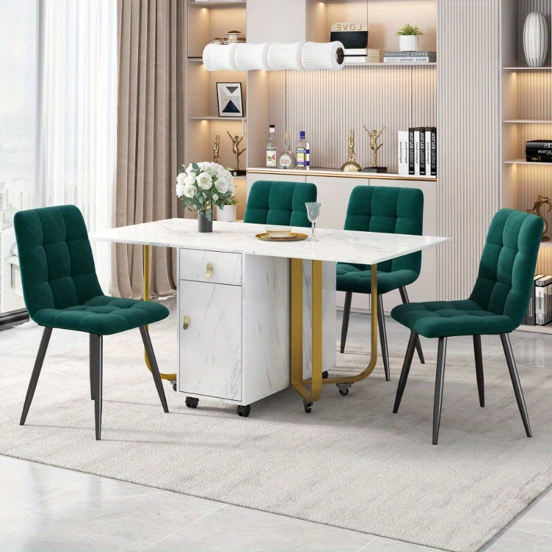 Set Tavolo E 2 Sedie Da Pranzo HOMCOM - Moderno, In MDF E Acciaio, Grigio, 80x80 Cm, Salvaspazio - Foto 4