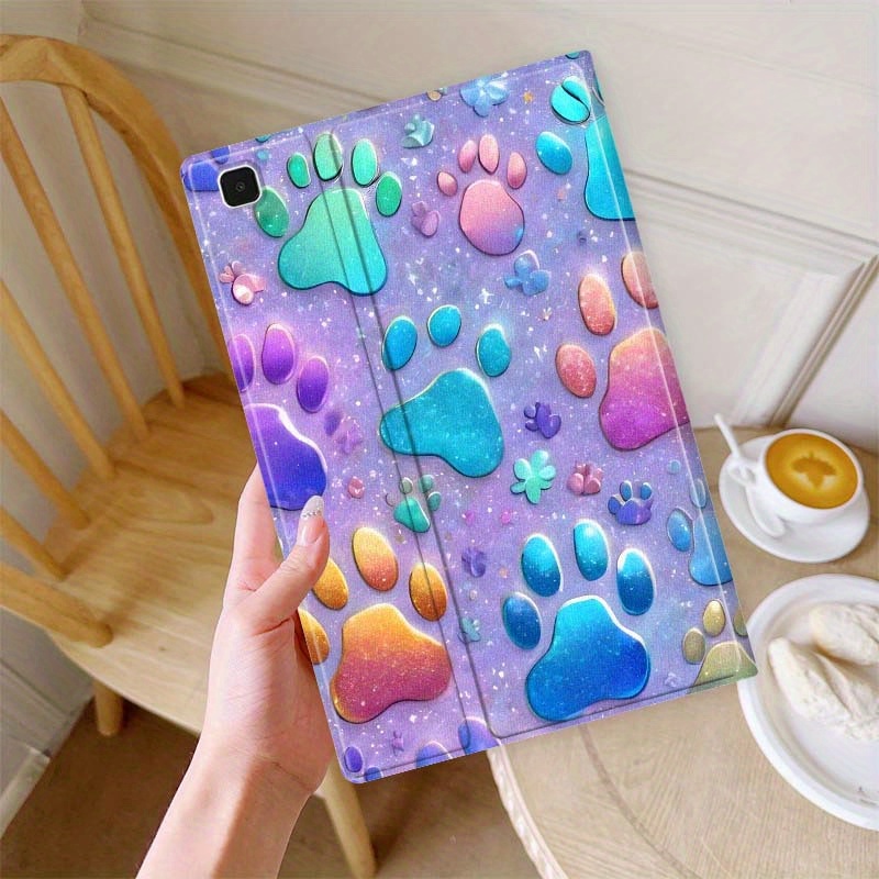 TEMU Fashion Cartoon Colorful Pink Flowers Printing Pc Protective Case For Galaxy Tab A9+ 11(2023)x210 X215/tab A9(2023) X110 X115/tab A8 (2022)