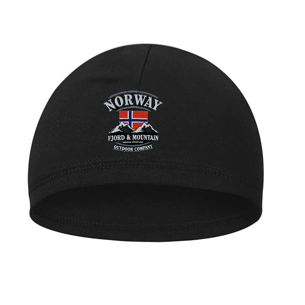TEMU 1pc Winter Cycling Hats Featuring Norway's Fjords And Mountains, Cozy Beanies Suitable For Men And Women, Ski Caps, And Hats For Outdoor