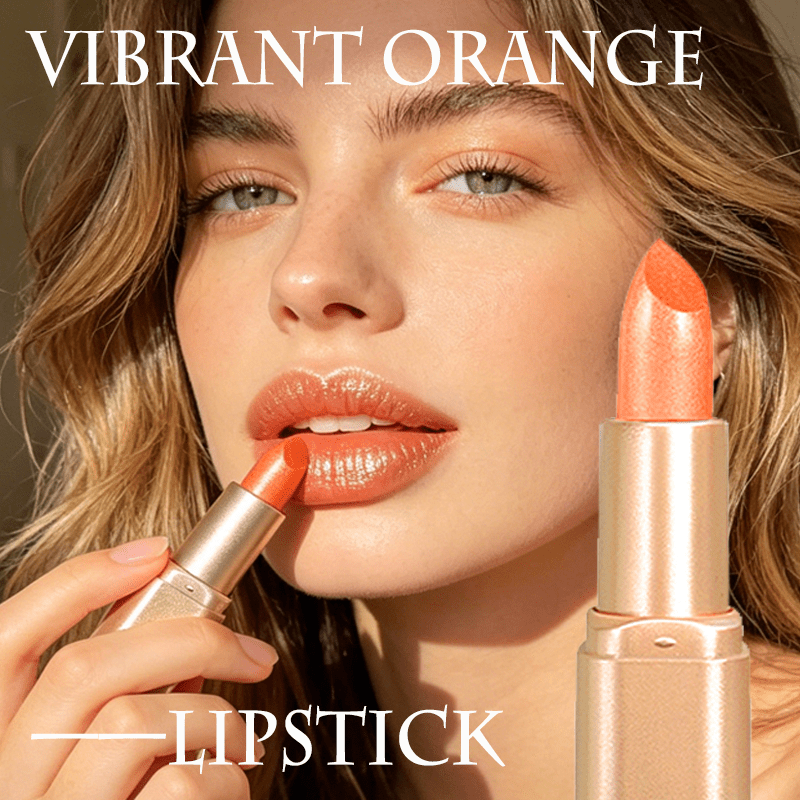 Dream Lipstick - Orange Shimmer End, High Long-lasting, Waterproof Texture, For Daily And Party Makeup