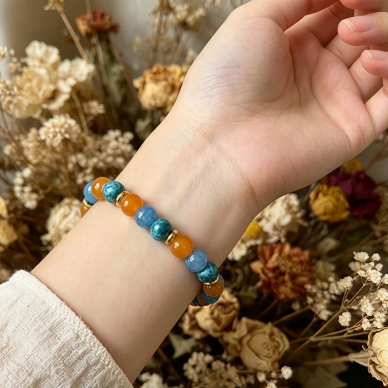 Natural Multi-Treasure Wealth Bracelet, Feng Shui Design
