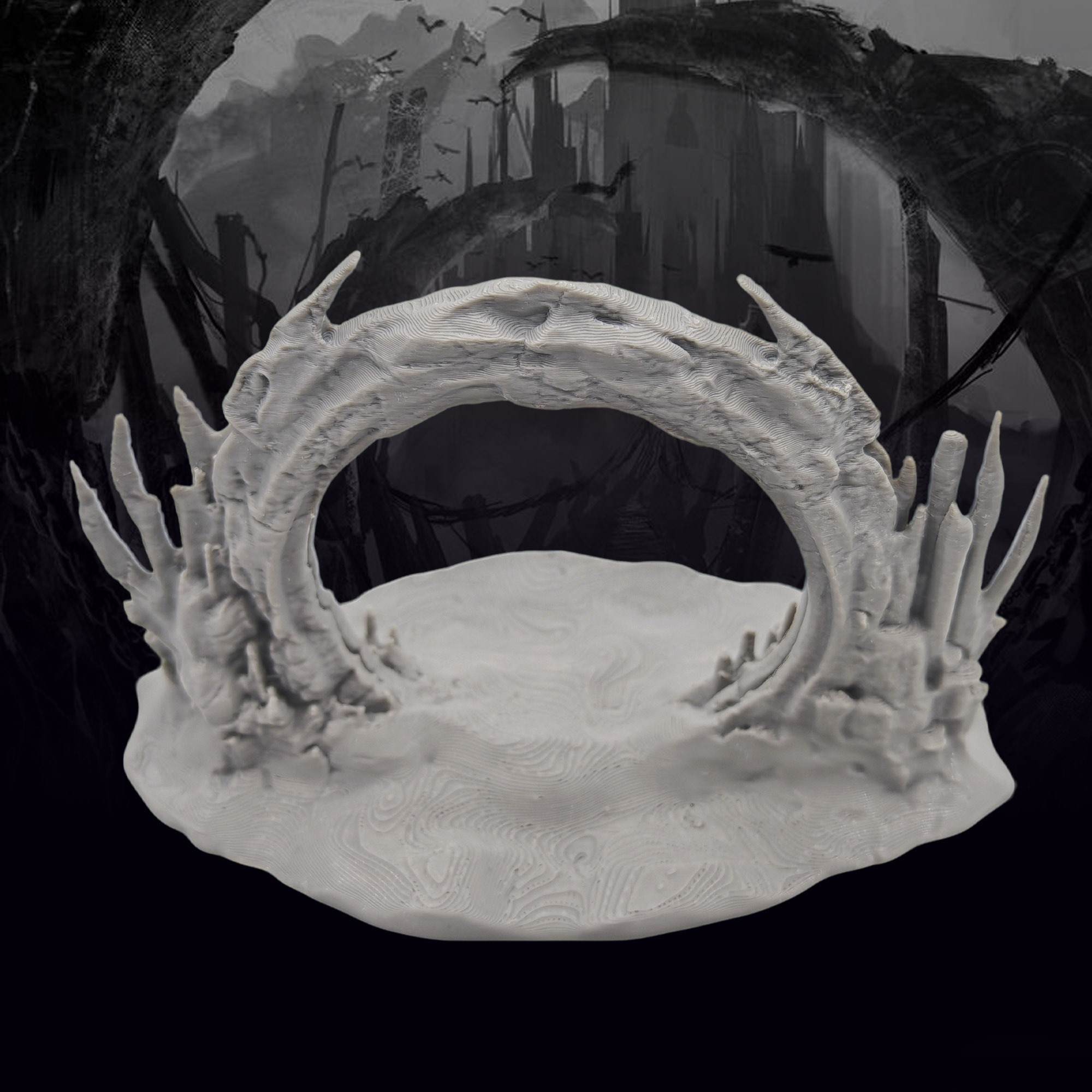 TEMU 1 pièce, Modèle de pour Jeux de Rôle sur Table (JRT), Modèle de Scène de Ruine JRT Très Détaillé, Scène de Fantaisie Médiévale, Convient pour