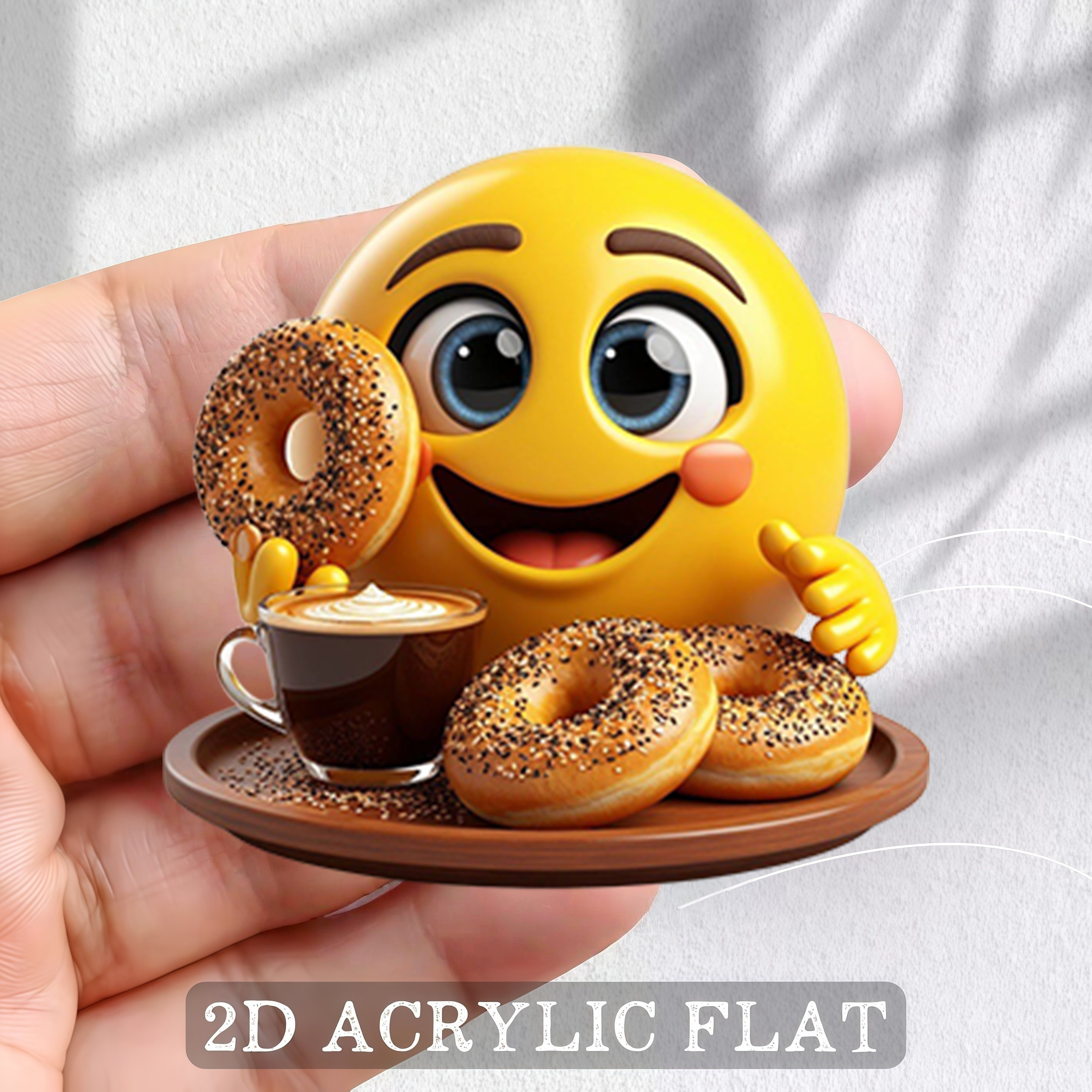 TEMU 1pc 2d Flat Printed Refrigerator Magnet Decorative Sticker, Refrigerator Magnet, Bright And Long-, Stable Adsorption And Not Easy To Fall Off,