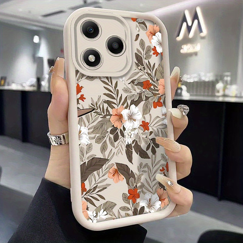 TEMU Phone Case - A Stylish And Case Suitable 400 Lite, Featuring A Theme With Colorful Floral Patterns, Anti-slip Lens Protection, And A Thickened