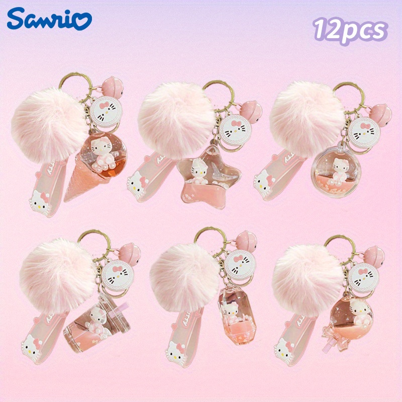 TEMU 12pcs For Hello Sports Keychain, Cute Car Keychain, Student Backpack Pendant, Small Accessories Suitable For Women To When Going Out, To The Romantic Little Gift Of Valentine's Day.
