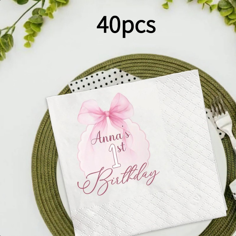 TEMU Customized Personalized Patterned Napkins, Fancy Napkins, With To Self- Logos And Photos. Suitable For Restaurants, Weddings, Birthdays, And