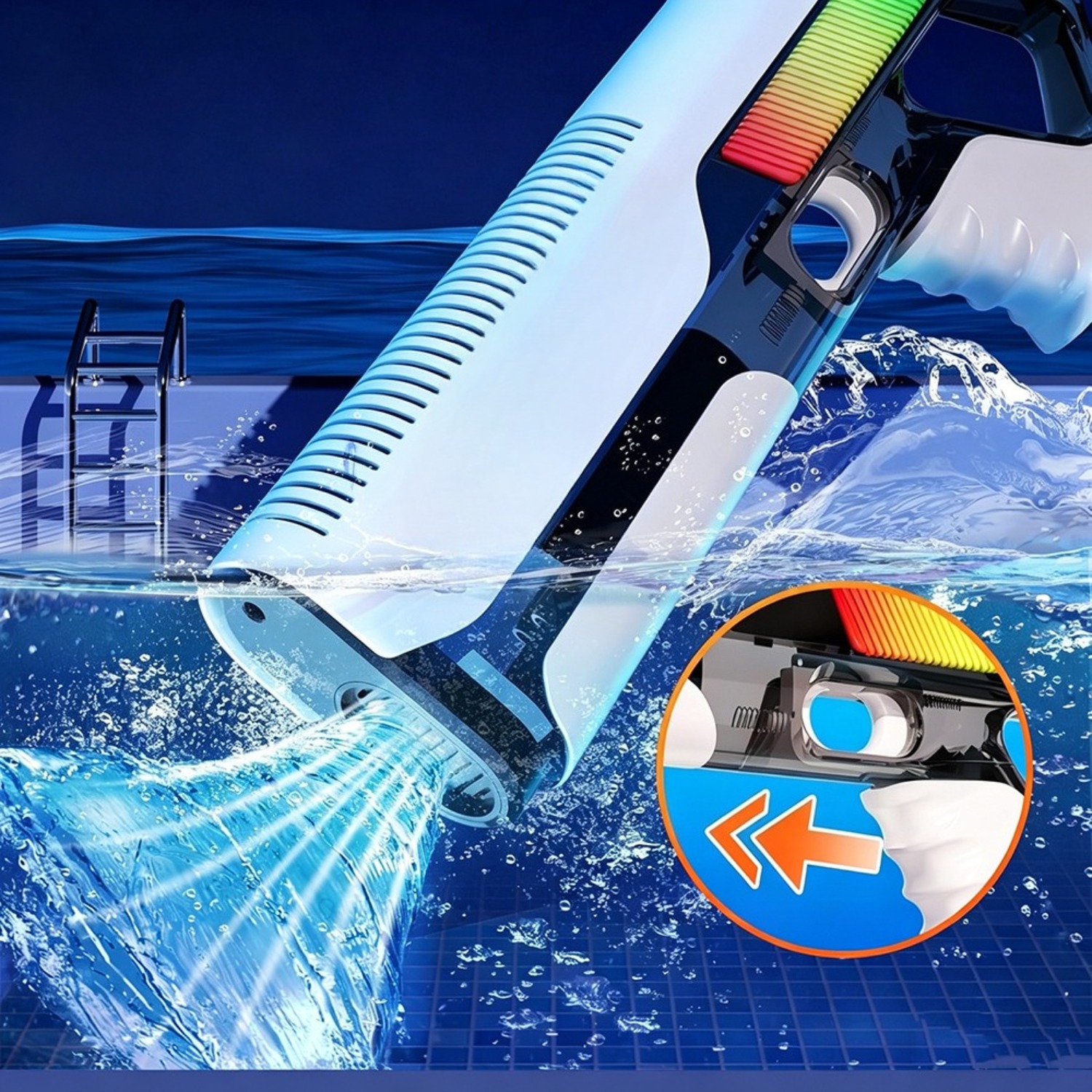 E-shop Bewässerungssprinkler und Bewässerungswerkzeuge. Ideales Geschenk. Geeignet für Schwimmbäder, Strände und Außenbereiche.