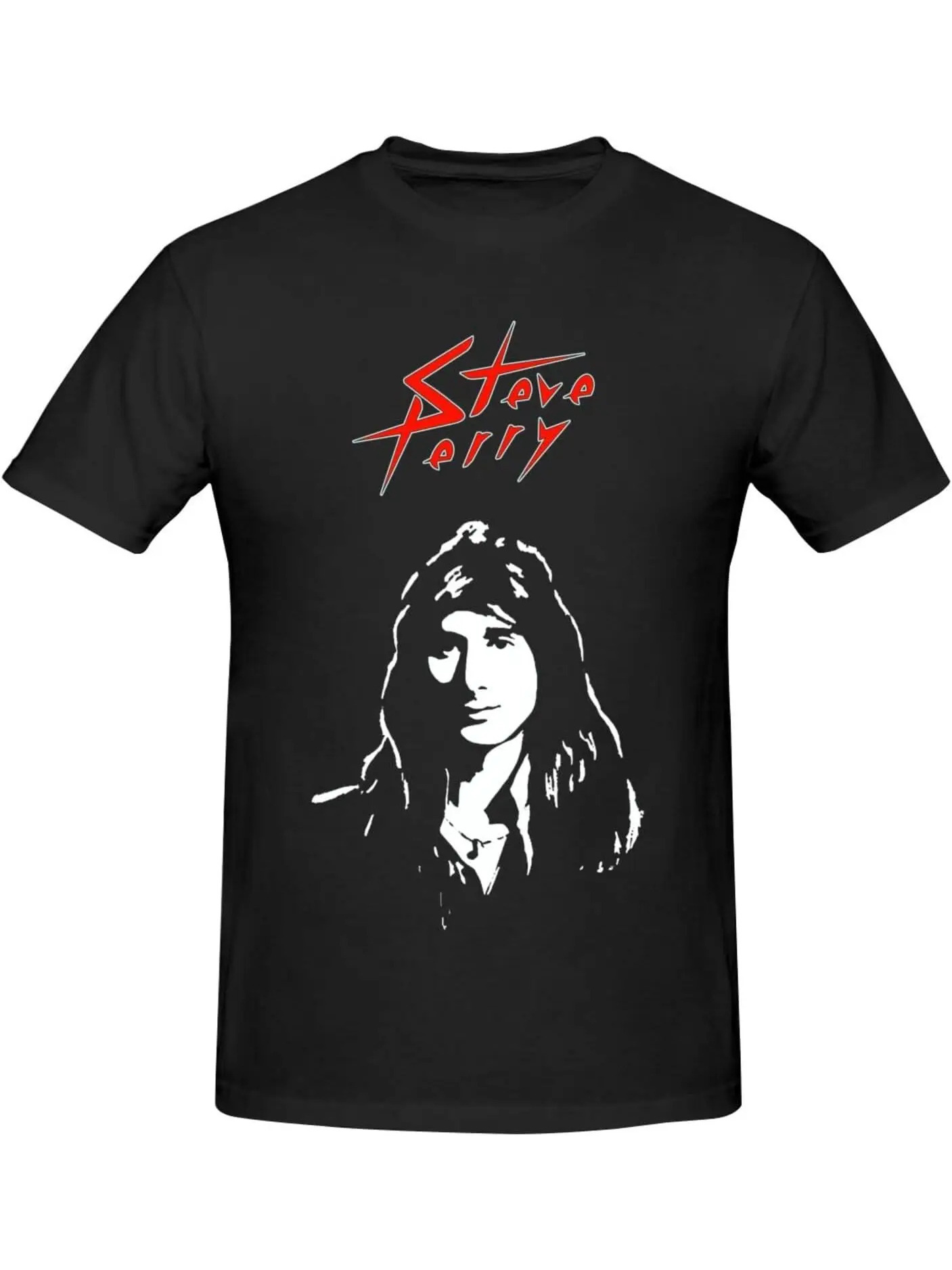 mens vintage journey band graphic t shirt black Temu