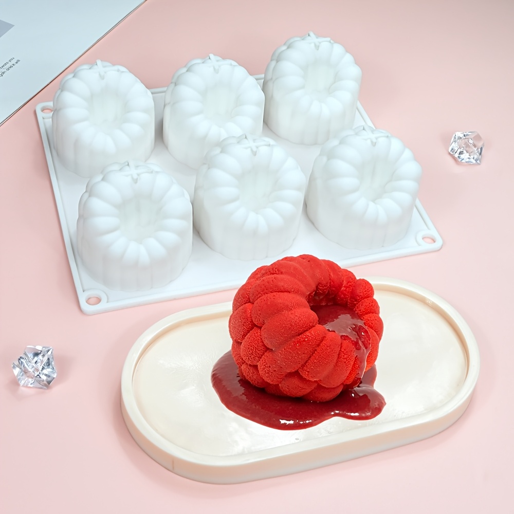 Image of Large Raspberry Mold, 3d Raspberry Silicone Mold For Mousse Cake , Dessert Cake Raspberry Mold, 6- Large Cake Mold, Three-dimensional Raspberry Chocolate Candy Jelly Fruit Candle Cake Mold