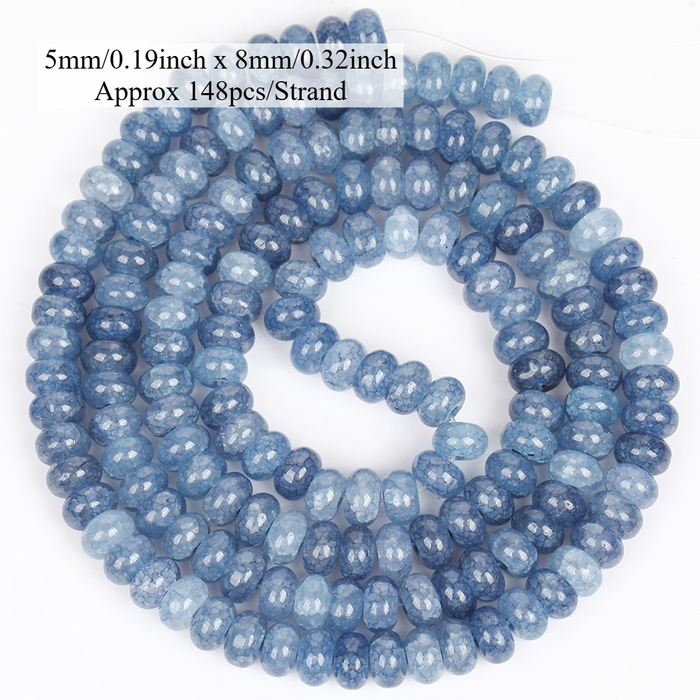 TEMU 1 de Perles Rondelles Multicolores 5x8mm en Vrac pour la Fabrication de Bijoux DIY Collier Bracelet Boucles d'Oreilles Accessoires Cadeaux pour