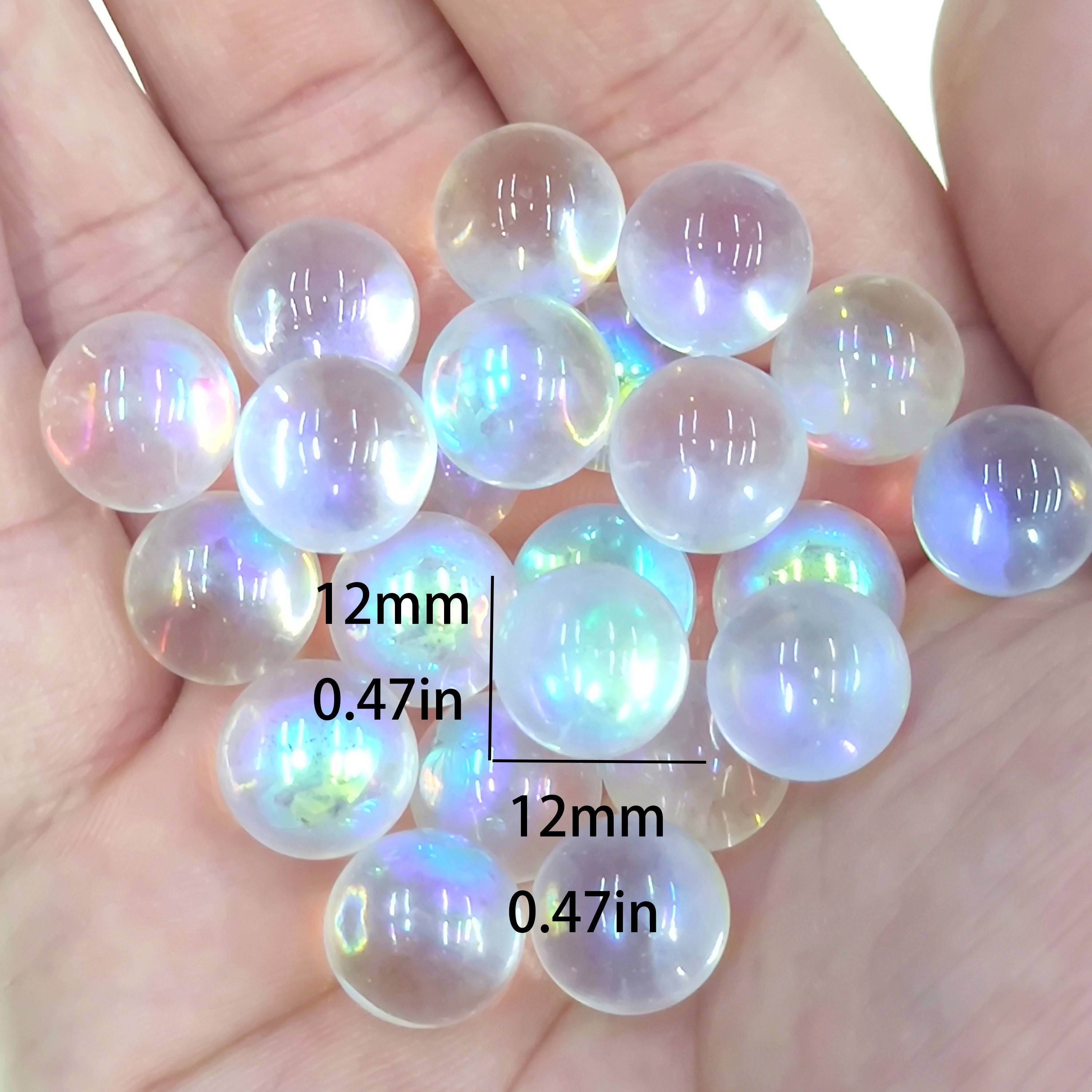 TEMU Sparkling 32pcs Starlight Glass Marbles Set- Home, Fireplace And Rv Decorations, Vase Decorations, Garden Decorations, Potted Plant Decorations,