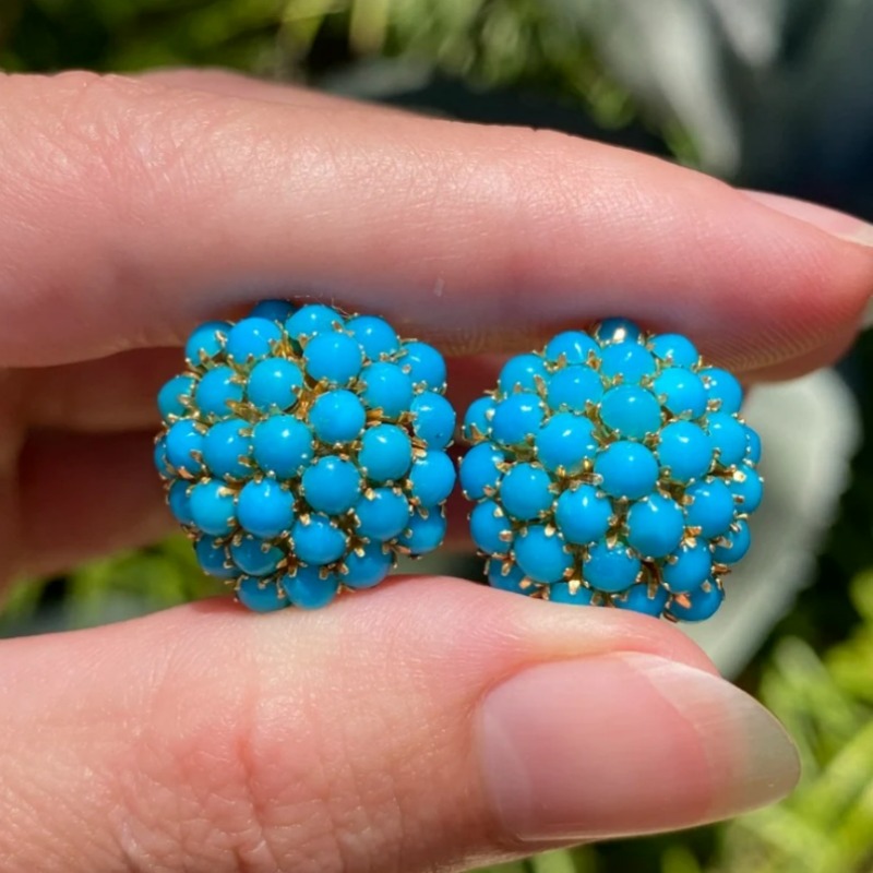 Women's Vintage Ethnic Style Flower Shape Earrings