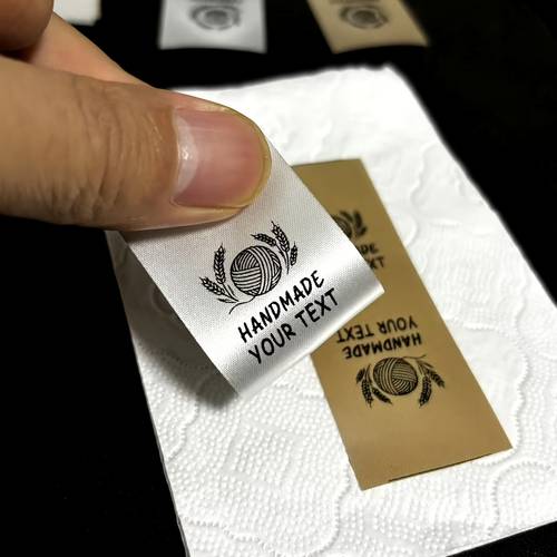 custom file pictures 48pcs personalized ribbon name tags high quality fabric our sewing labels are made of soft and durable fabric with a comfortable feel fade and shape resistant only supports black and white image content