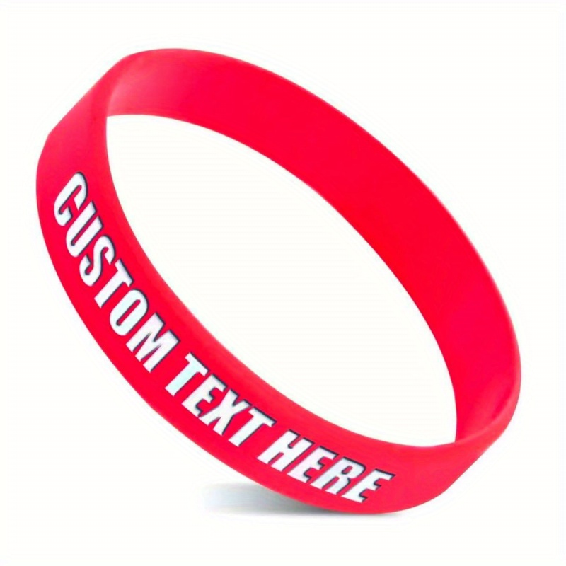 77pcs Custom Silicone Bracelets, Gift for Her