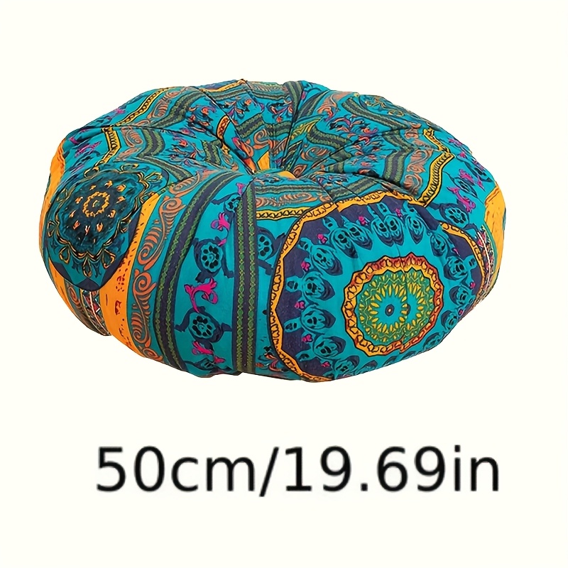 TEMU 1 Coussin Rond pour Canapé, Méditation, Chambre - Décoration de Coussin de Sol pour Chaise Maison & Bureau, Coussin de Méditation, Siège Maison,