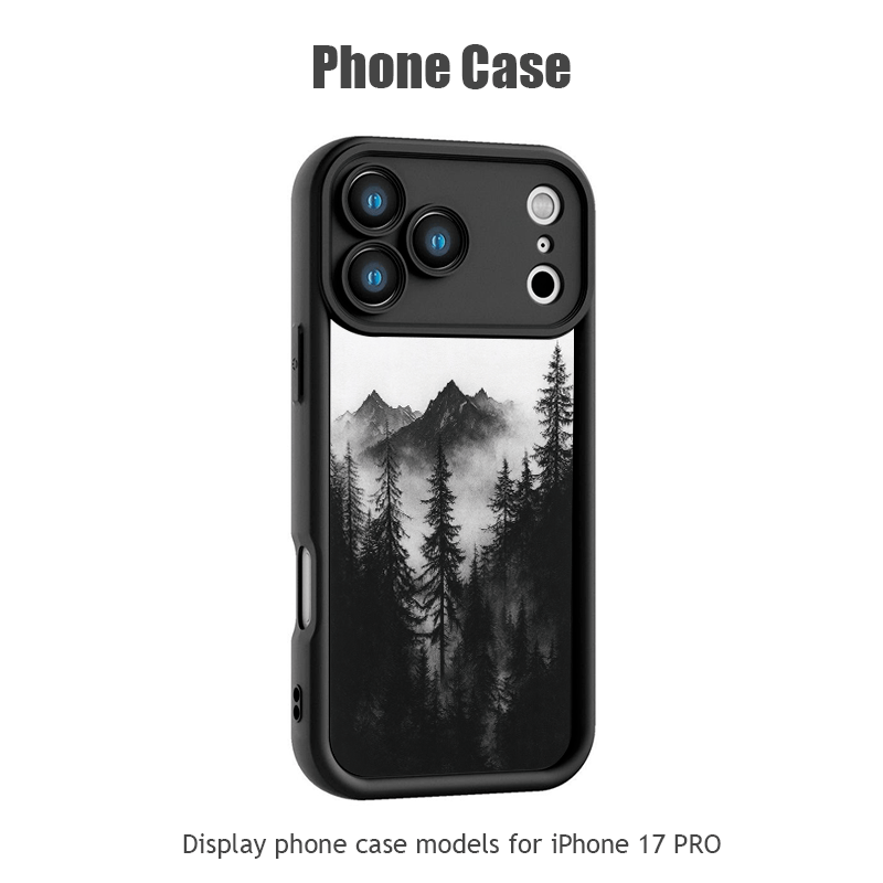 TEMU Phone Case - Quiet Black And Pattern Matte Frosted Tpu Phone Case For Iphone 17/17pro/17promax/17air, 16/16pro/16promax/16plus/16e,