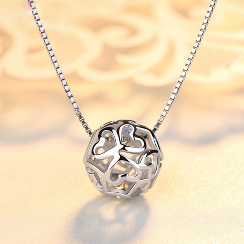 Heart Splicing Necklace, Creative Fashion Pendant