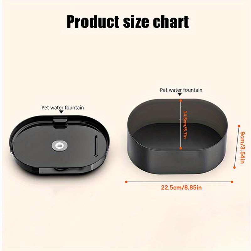 74oz/ 2.2L Automatic Pet Water Fountain, T-Tap Design with LED Light, Ultra-Quiet USB-Powered Cat & Dog Water Dispenser for Multiple Pets, Transparent Window & Sleek Black, Multiple Pet Waterer | Sleek Pet Fountain | Water Fountain for Cats