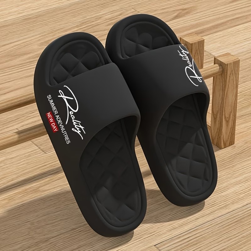 TEMU 2026 Affordable Slippers, Cloud-like , Eva Comfortable And Lightweight Slippers, Indoor/outdoor Slippers For Home, Unisex Couple'-tone Slippers,